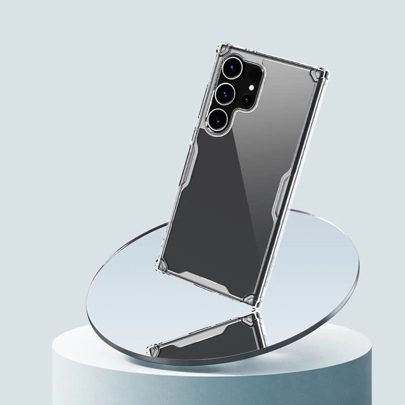 Силиконовый чехол Nillkin с усиленной защитой углов для Samsung Galaxy S24 Ultra – Бесцветный (прозрачный). Фото 6 из 7