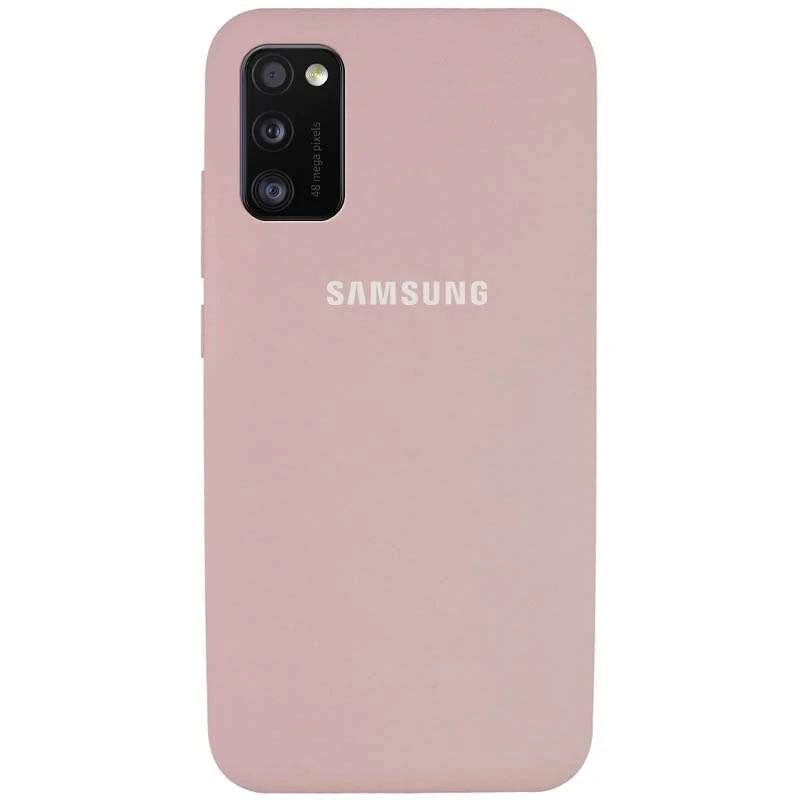 

Чехол Silicone Case с закрытым низом для Samsung Galaxy A41 (Розовый / Pink Sand), Рожевий / pink sand