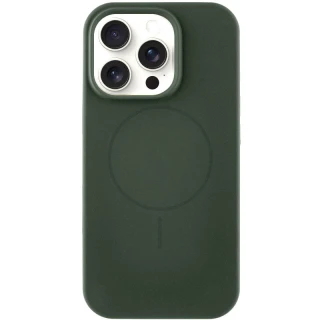 Чохол Silk Full Protective (AA) NO LOGO with Magnetic Fit для Apple iPhone 16 Pro Max — Зелений / Cyprus Green