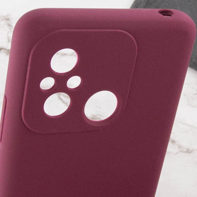 Чохол Silicone Case Lakshmi Premium із закритою камерою для Xiaomi Redmi 12C / Poco C55 – Бордовий / Plum. Фото 11 з 12