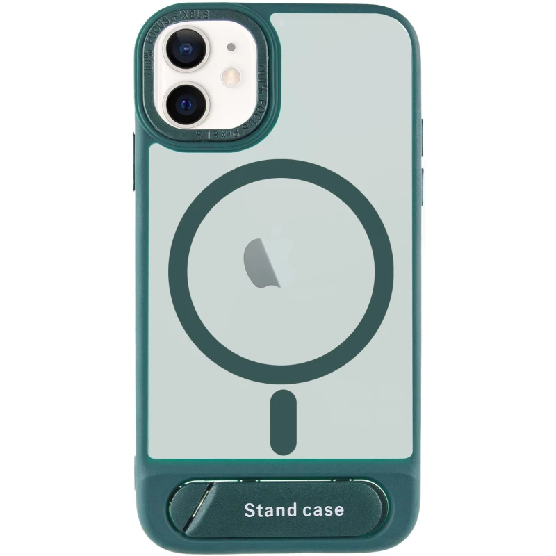 TPU+PC чохол Stand case для Apple iPhone 15 (6.1") – Green. Фото 3 з 7