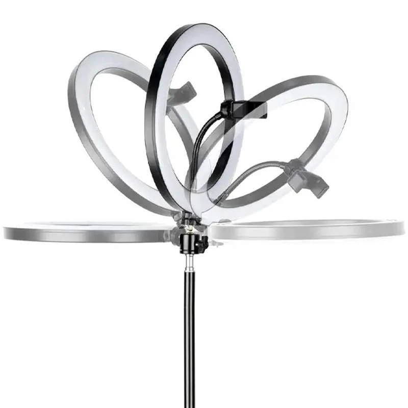 Кільцева LED-лампа з триподом Havit HV-ST7012 Pro 26см (2.1m) – Чорний. Фото 4 з 4