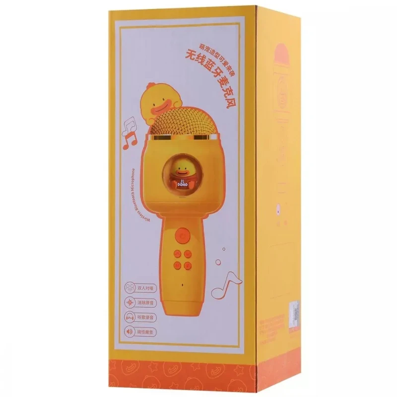 Караоке Микрофон-колонка Animals – Yellow. Фото 6 из 6