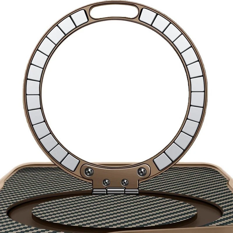 Кольоровий TPU+PC з металевими кнопками , кільцем та MagSafe для Apple iPhone 17 Air (6.5") – Золотий. Фото 2 з 2