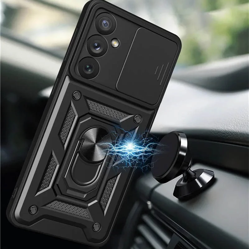 Ударопрочный чехол Serge Ring с защитой камеры для Samsung Galaxy A34 5G – Черный. Фото 4 из 8