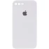 Чехол Silicone Case Square с защитой камеры для Apple iPhone 7 plus / 8 plus – Белый / White. Фото 2 из 5