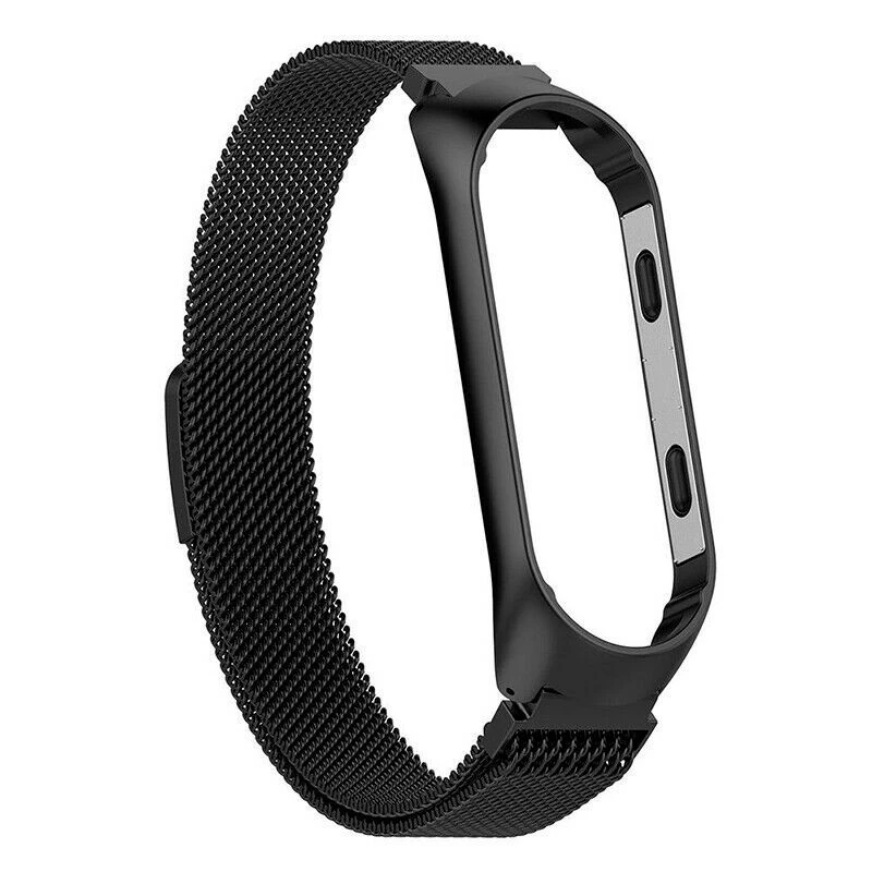 Ремінець Milanese Loop Design для Xiaomi Mi Band 7 – Black. Фото 3 з 8