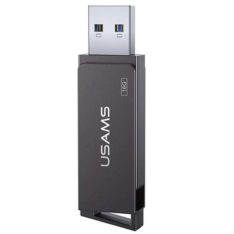 

Флеш накопичувач USAMS US-ZB194 USB3.0 Rotatable High Speed Flash Drive 16 Gb (Iron-grey)
