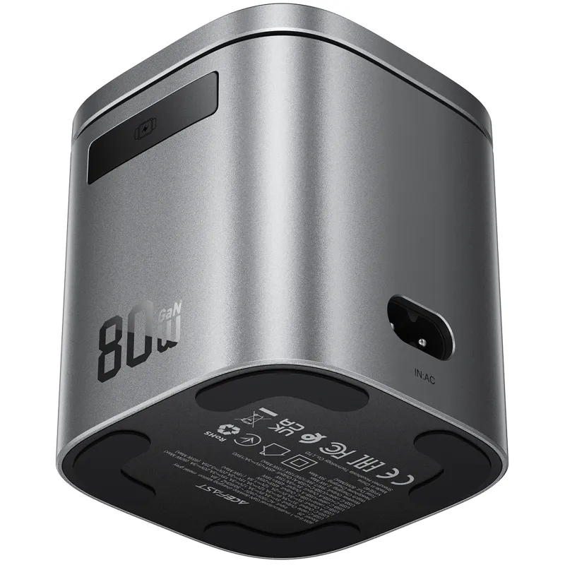 БЗУ Acefast Z9 6in1 35W GaN + СЗУ 45W – Metal grey. Фото 4 из 7