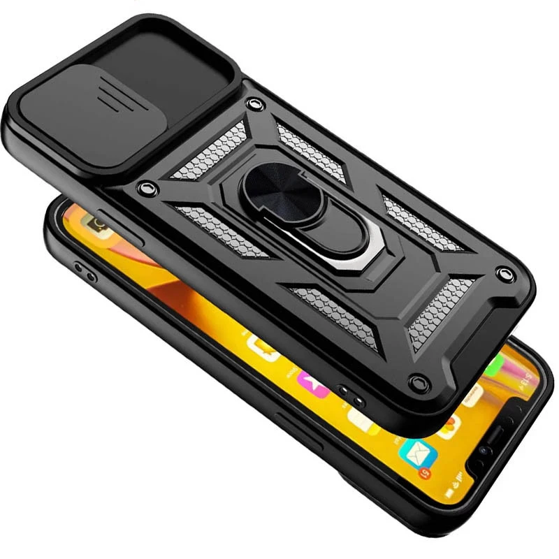 Протиударний чохол Serge Ring з захистом камери на Apple iPhone XR (6.1") – Чорний. Фото 4 з 5