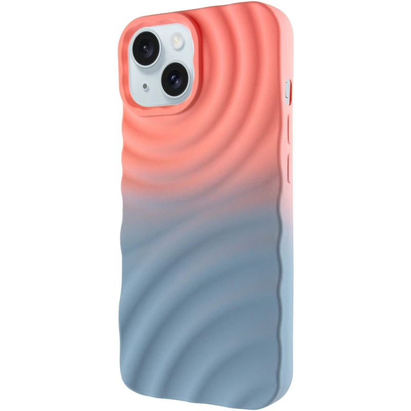 Чохол TPU ColorWave для Apple iPhone 15 (6.1") – Peach / Sky. Фото 2 з 6