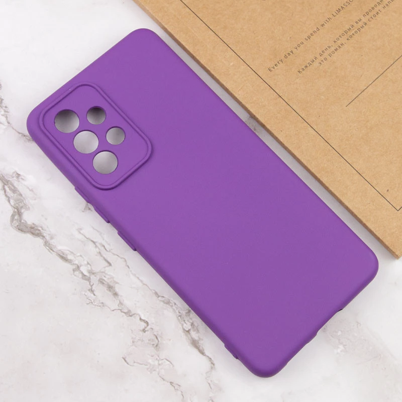 Чехол Silicone Case Lakshmi Plus с закрытой камерой для Samsung Galaxy A13 4G – Фиолетовый / Purple. Фото 4 из 4