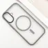 TPU+PC чехол Metal Buttons with Magnetic Fit для Apple iPhone 16 – Серый / Grey. Фото 2 из 6