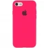 Чехол Silicone Case с закрытым низом для Apple iPhone 6/6s (4.7") – Розовый / Barbie pink. Фото 1 из 1