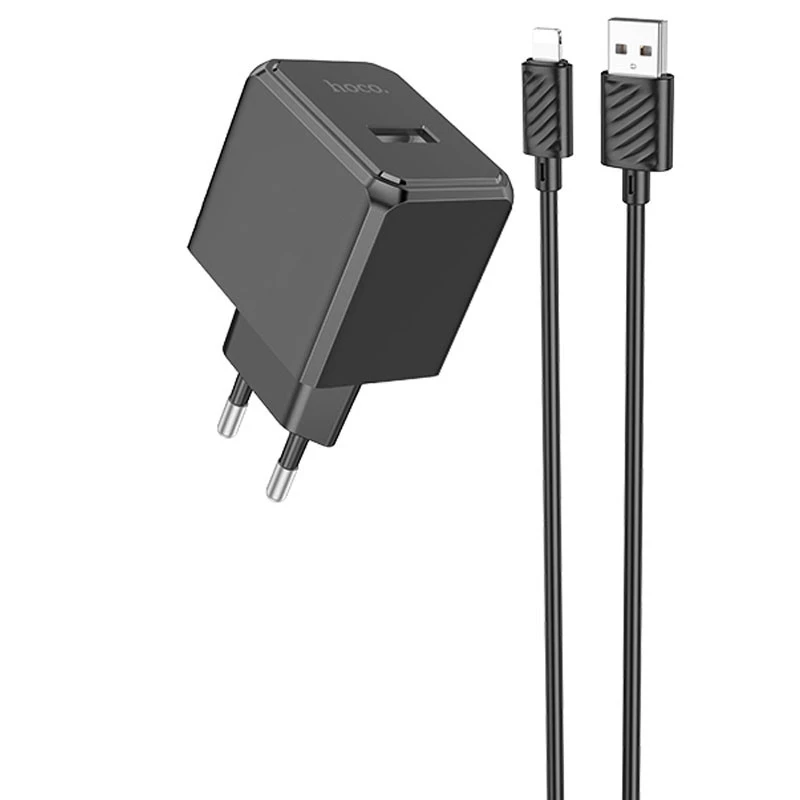 

СЗУ HOCO CS11A (1USB) + Lightning (Black)