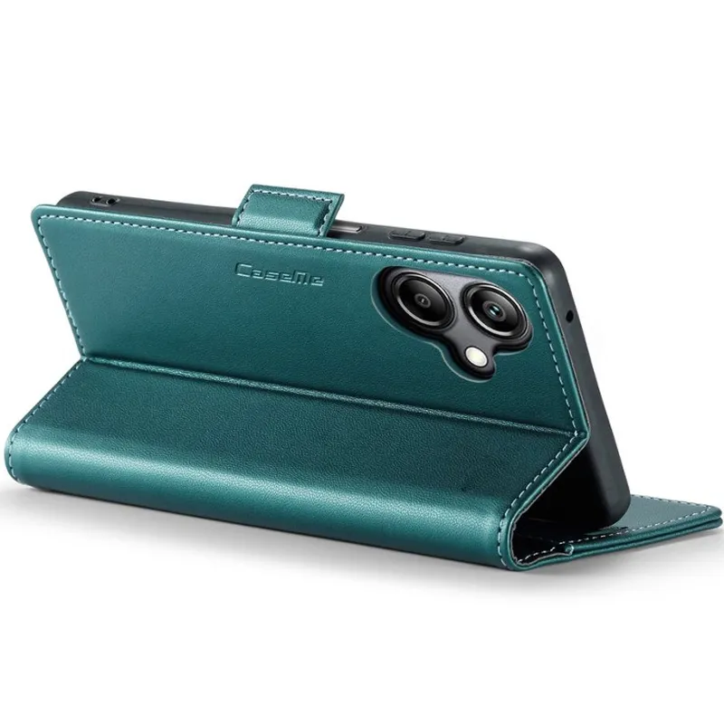 Шкіряний чохол-книжка CaseMe Nappa leather для Xiaomi Redmi Note 15 Pro+ 5G – Green. Фото 8 з 9
