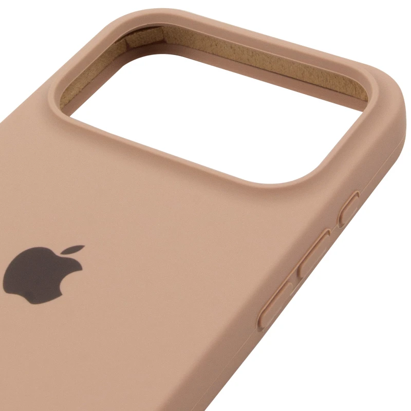 Чехол Silicone Case (AA) Logo with MagSafe для Apple iPhone 17 Pro Max (6.9") – Бежевый / Desert Gold. Фото 9 из 11