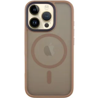 TPU+PC чохол Metal Buttons with Magnetic Fit для Apple iPhone 16 Pro — Золотий / Gold