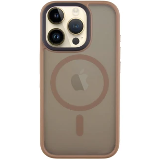 TPU+PC з металевими кнопками та MagSafe на Apple iPhone 16 Pro — Золотий / Gold