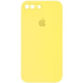 Чехол Silicone Case Square с защитой камеры для Apple iPhone 7 plus / 8 plus фото 1 из 1