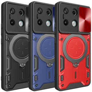 Ударостійкий чохол Bracket Ringstand із захисною шторкою для камери на Xiaomi Redmi Note 13 5G фото 1 з 3