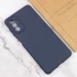 Чехол Silicone Case Lakshmi Premium з закритою камерою на Samsung Galaxy A34 5G – Темно-синий / Midnight blue. Фото 7 из 10