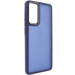 Чехол TPU+PC Lyon Frosted на Samsung Galaxy S20 FE — Синий / Navy Blue