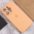 Чехол Silicone Case с защитой камеры для Apple iPhone 12 Pro Max (6.7") – Оранжевый / Cantaloupe. Фото 6 из 7