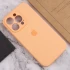 Чехол Silicone Case с защитой камеры для Apple iPhone 14 Pro Max (6.7") – Оранжевый / Cantaloupe. Фото 7 из 8