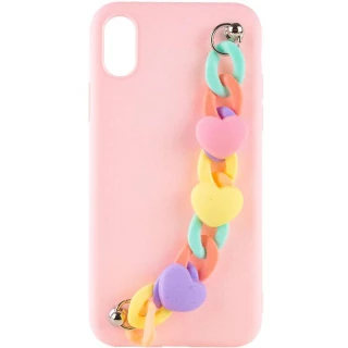 Чехол Heart с цепочкой для Apple iPhone XS Max (6.5") фото 1 из 4