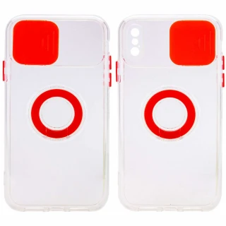 Силиконовый чехол ColorRing со шторкой для камеры для Apple iPhone XS Max (6.5") фото 1 из 5