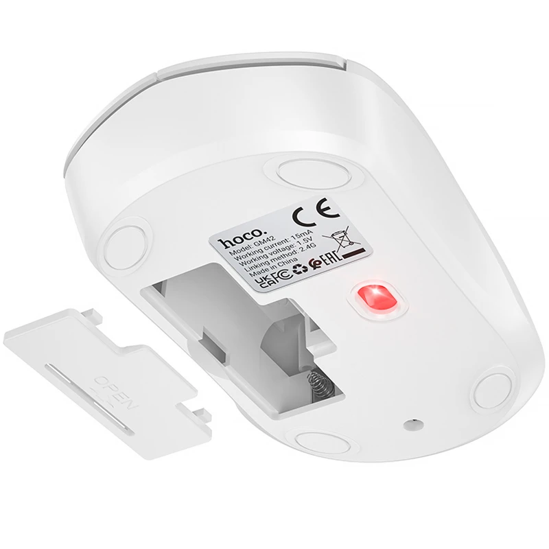 Миша Hoco GM42 Platino 2.4G – White. Фото 3 з 4