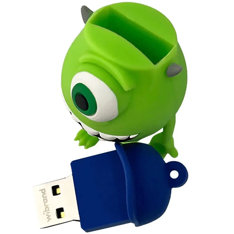 Флеш накопичувач USB 2.0 Wibrand Mike Wazowski 16GB – Green. Фото 4 з 5