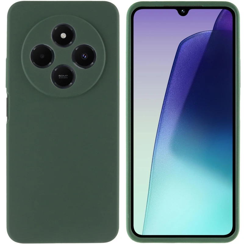 Чохол Silicone Case Lakshmi Premium із закритою камерою для Xiaomi Redmi 14C / Poco C75 – Зелений / Cyprus Green. Фото 5 з 8