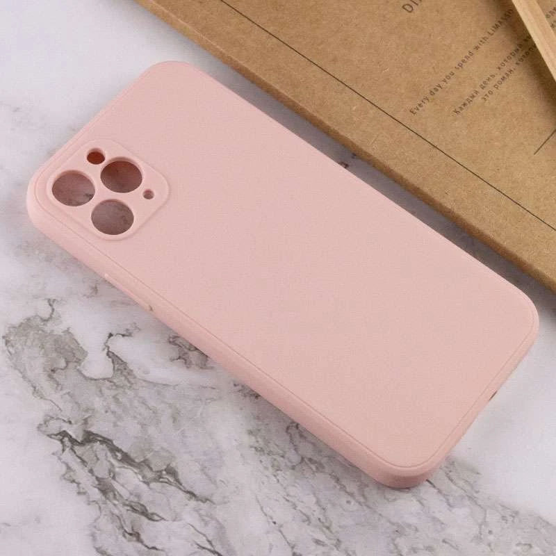 Кольоровий силіконовий чохол із захистом камери на Apple iPhone 11 Pro (5.8") – Рожевий / Pink Sand. Фото 4 з 4