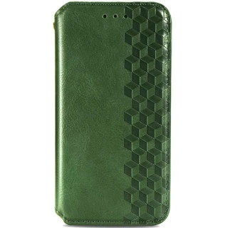 Чехол книжка GETMAN Cubic для Xiaomi Redmi Note 11 (Global) / Note 11S — Зеленый