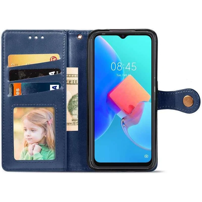 Чохол-книжка GETMAN галант на TECNO Spark 8C – Синій. Фото 3 з 4