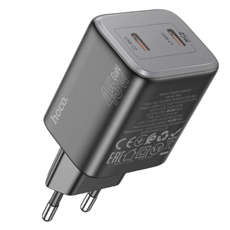 

СЗУ Hoco N42 Elogiado 2C PD45W (Black)