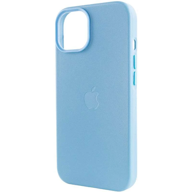 Кожаный чехол Leather Case с MagSafe для Apple iPhone 12 Pro Max (6.7") – Blue. Фото 6 из 9