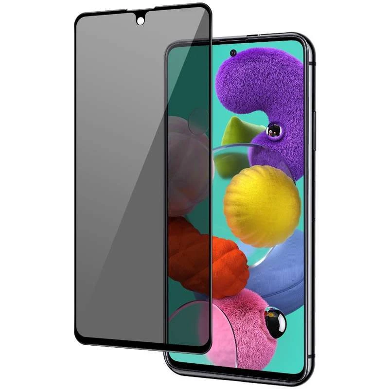 

Защитное стекло с эффектом анти-шпион для Samsung Galaxy M31s (Черный), Чорний