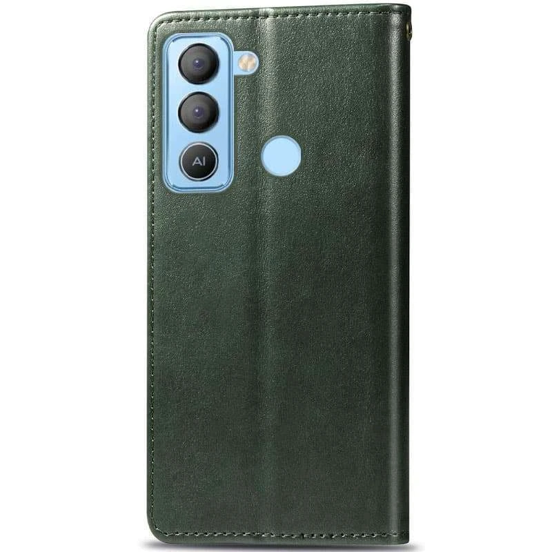 Чехол-книжка GETMAN галлант для TECNO Pop 5 LTE – Зеленый. Фото 2 из 4