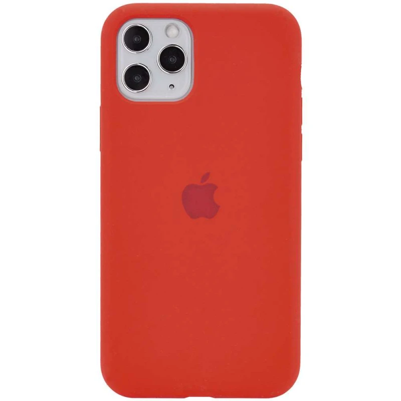 

Чохол Silicone Case з закритим низом на Apple iPhone 11 Pro (5.8") (Червоний / Dark Red)