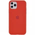 Чехол Silicone Case с закрытым низом для Apple iPhone 11 Pro Max (6.5") – Красный / Dark Red. Фото 1 из 3