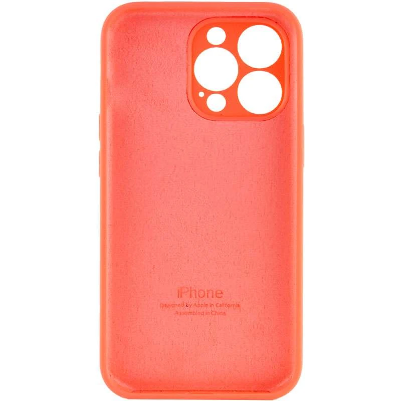 Чохол Silicone Case з захистом камери на Apple iPhone 14 Pro (6.1") – Помаранчевий / Pink citrus. Фото 2 з 4