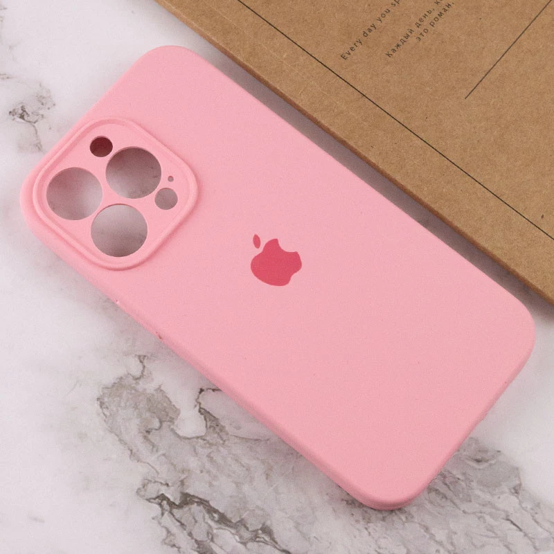 Чехол Silicone Case с защитой камеры для Apple iPhone 15 Pro (6.1") – Розовый / Light pink. Фото 4 из 4