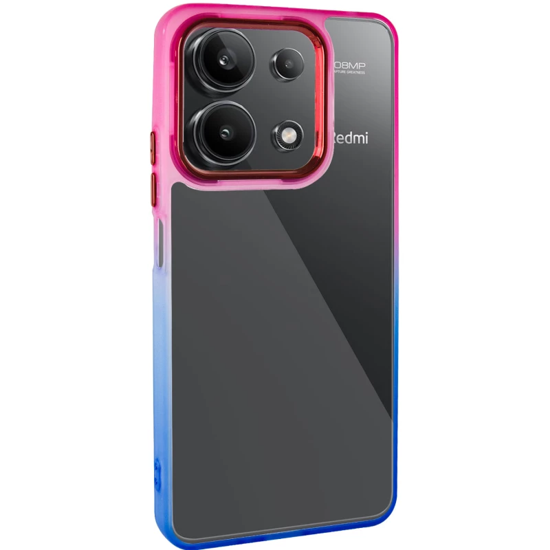 Силиконовый чехол фреш для Xiaomi Redmi Note 13 Pro 4G – Синий / Розовый. Фото 2 из 6