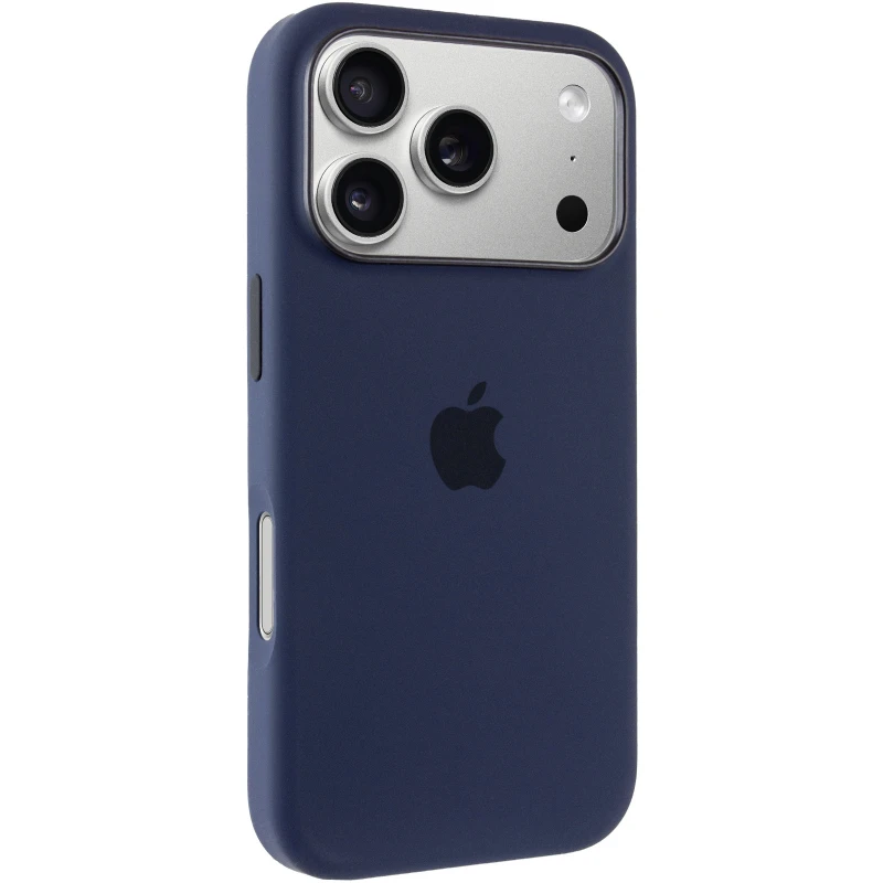 Чохол Silicone case (AAA) with Magsafe and Animation для Apple iPhone 17 Pro Max (6.9") – Midnight. Фото 2 з 8