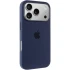 Чохол Silicone case (AAA) with Magsafe and Animation для Apple iPhone 17 Pro Max (6.9") – Midnight. Фото 2 з 8