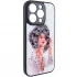 Скляний чохол Prisma Ladies на Apple iPhone 14 Pro (6.1") – Girl in a hat. Фото 3 з 6