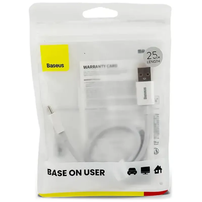 Дата кабель Baseus Superior Series Fast Charging USB to Type-C 100W (0.25m) (P10320102) – Moon White. Фото 4 из 4